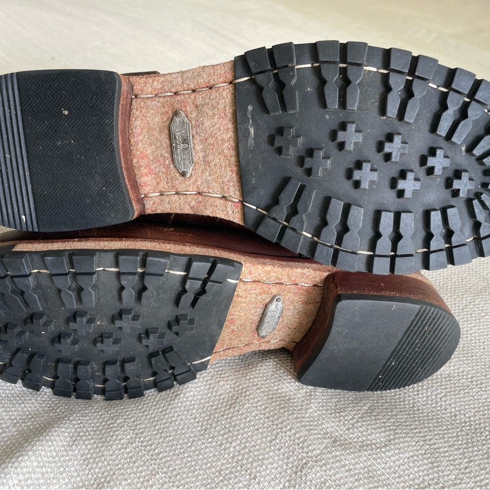 Woolrich Baltimore Boots Leather Harness Tweed Shaft - Picture 3 of 4